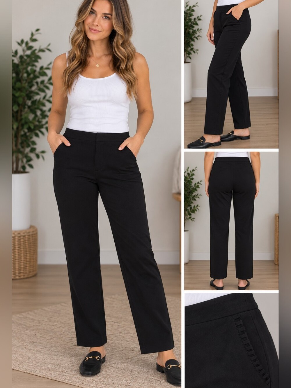 Zac & rachel women's size 12 black dress pants #26